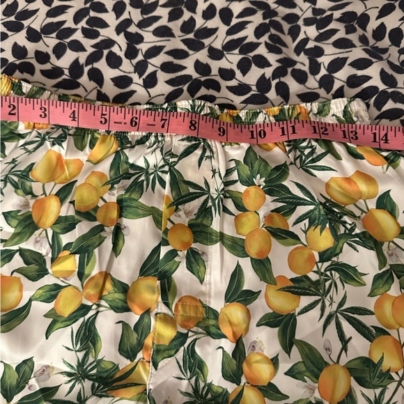 Sundae School Yellow Green White Lemon NoveltyPrint Men’s Pull On Shorts M NWOT - Picture 11 of 12